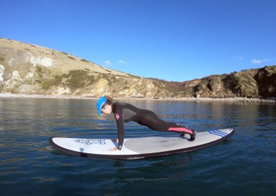 Pilates on a Stand Up Paddle Board