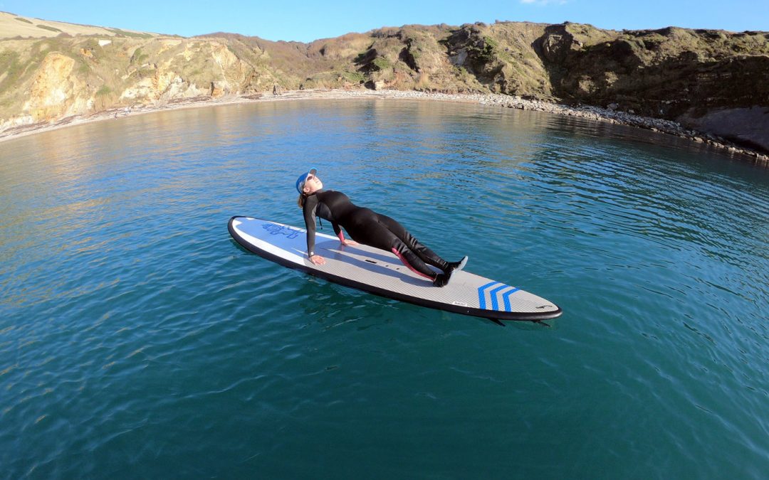 Pilates on a Stand Up Paddle Board