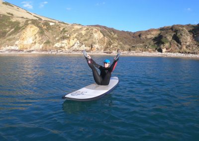 Pilates on a Stand Up Paddle Board