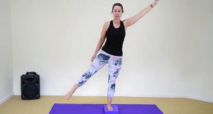 Knee and Side Leg Lift using Block
