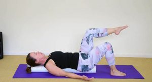Leg Tap Core Stability using Foam Roller