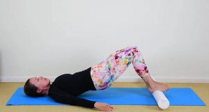 Shoulder Bridge using Foam Roller