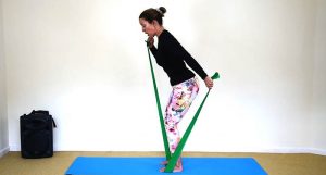 Squat with Biceps and Triceps using Band